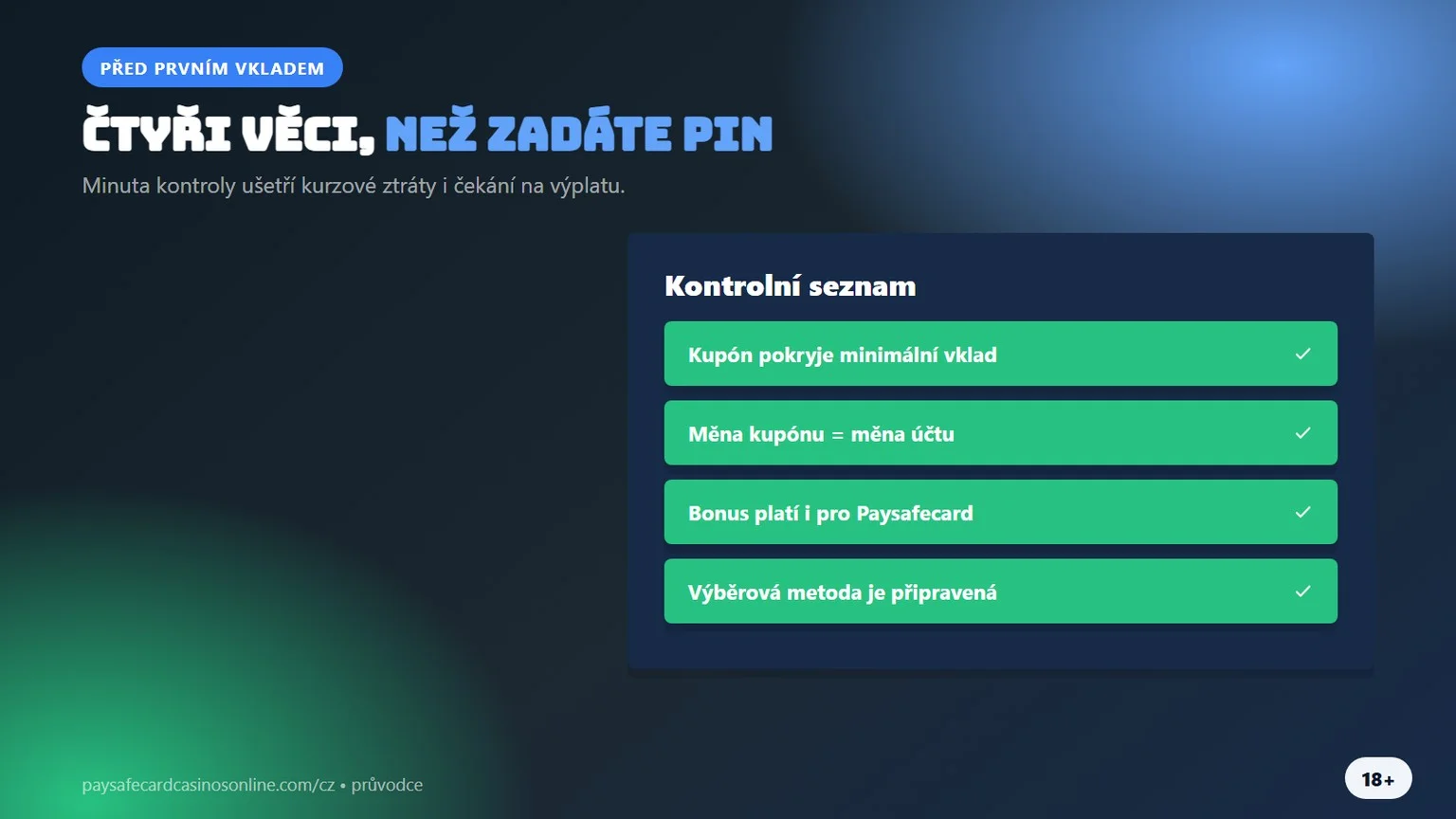 casino vklad přes paysafecard: čtyři věci před prvním vkladem