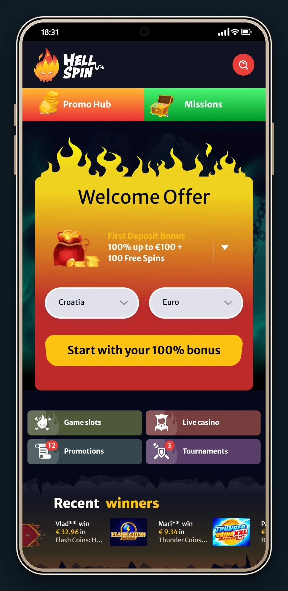 paysafecard kladionice: početna stranica casina HellSpin