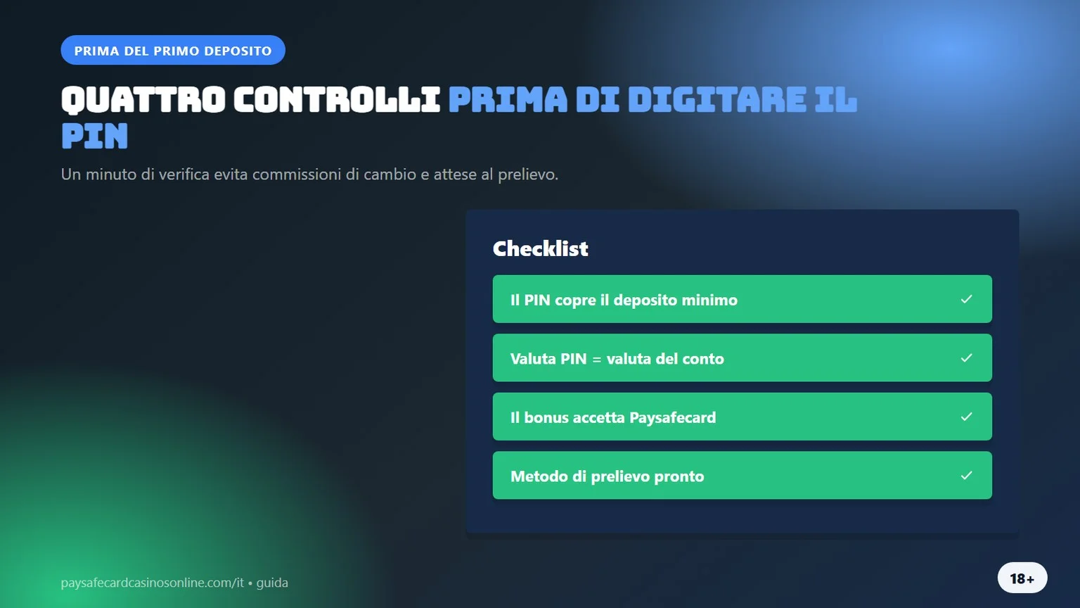 casino con pagamento paysafecard: controlli prima del deposito