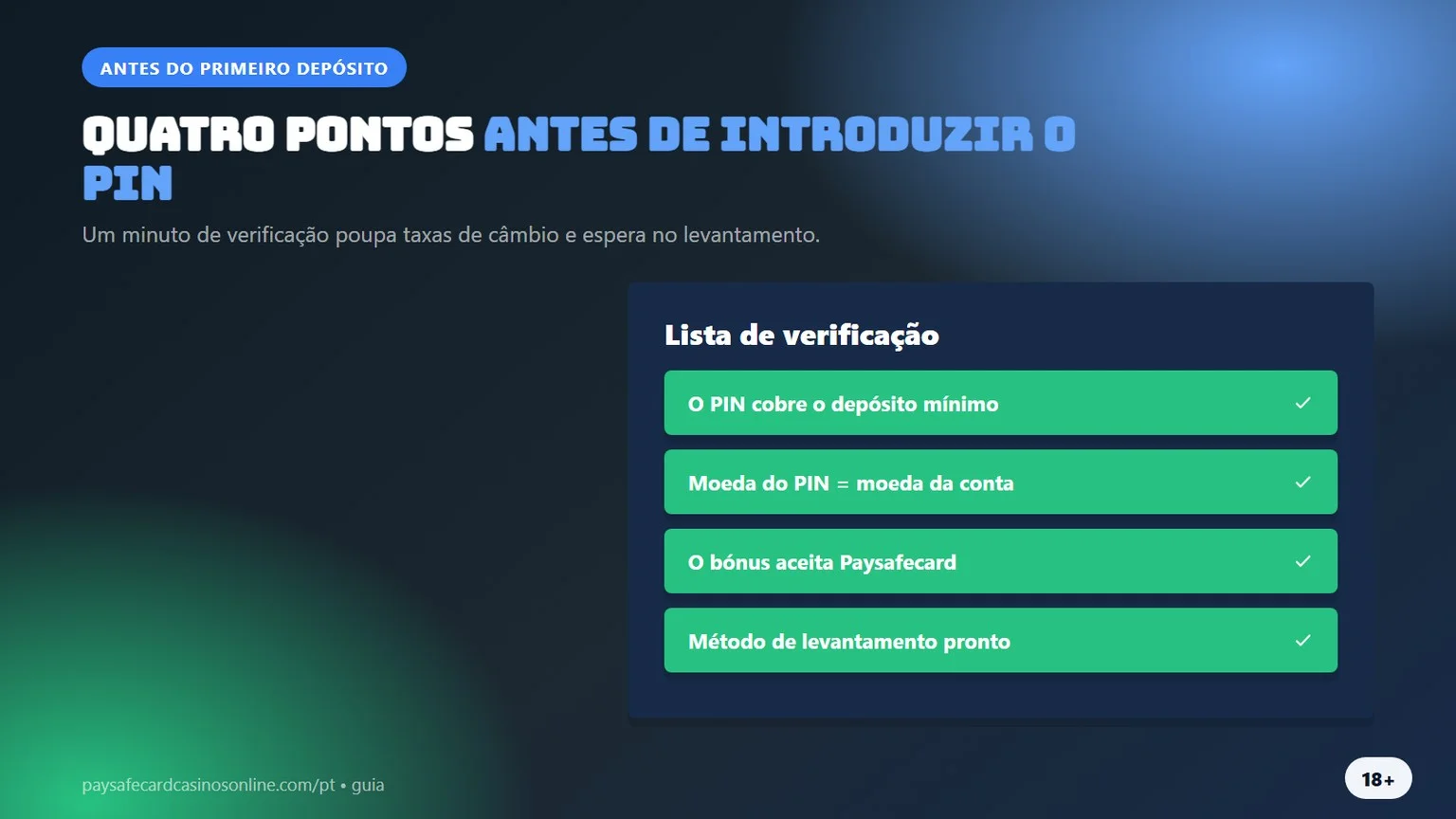 melhores casinos com paysafecard: quatro pontos antes do depósito