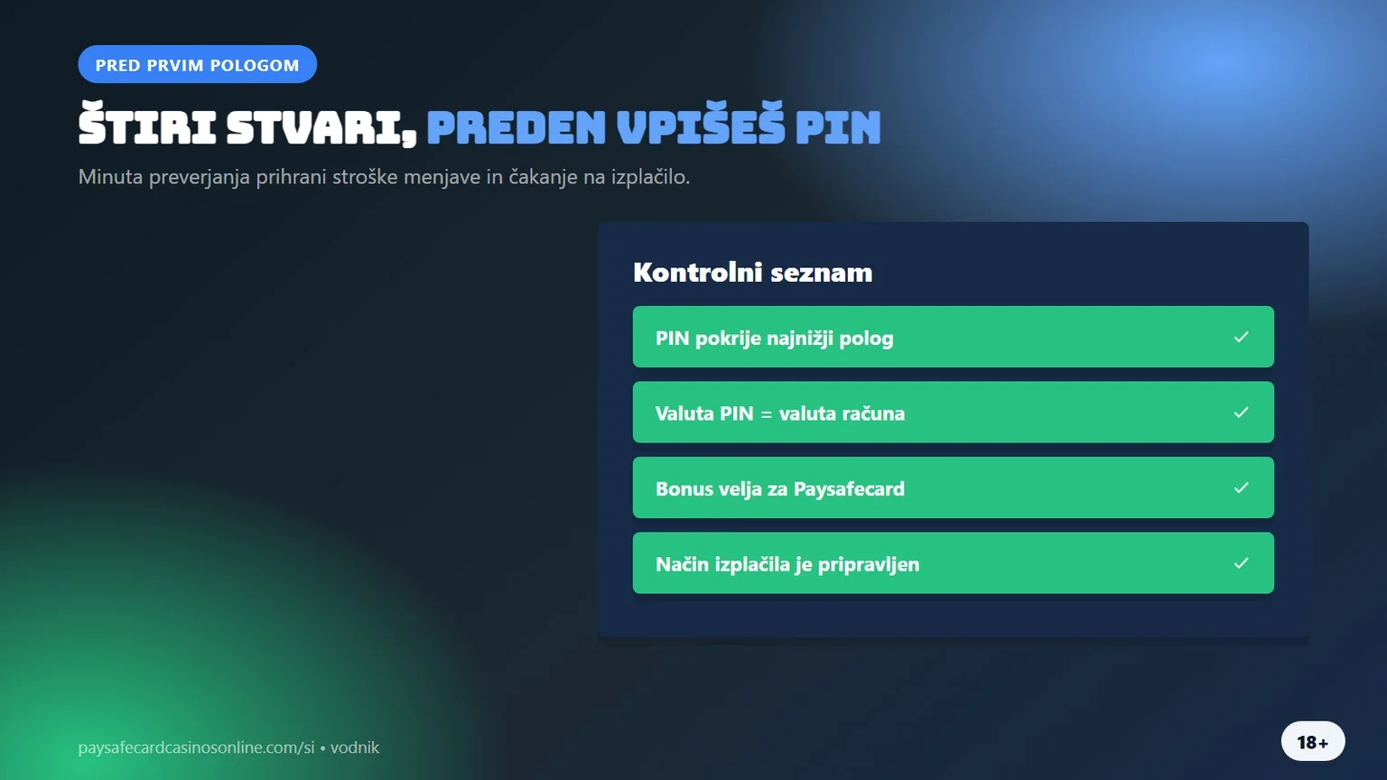 igralnice za paysafecard: štiri stvari pred prvim pologom